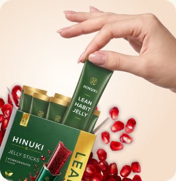Bustina di stick di gelatina coreano Hinuki con gelatina di fibre al melograno