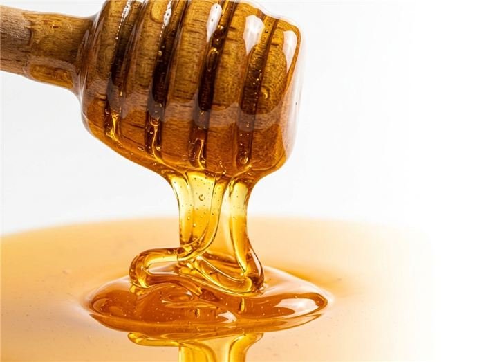 Miele naturale usato per addolcire gli stick di gelatina Hinuki senza zuccheri aggiunti